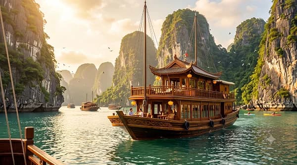 Overnight Halong Bay Luxury Cruise by Patel World Tour